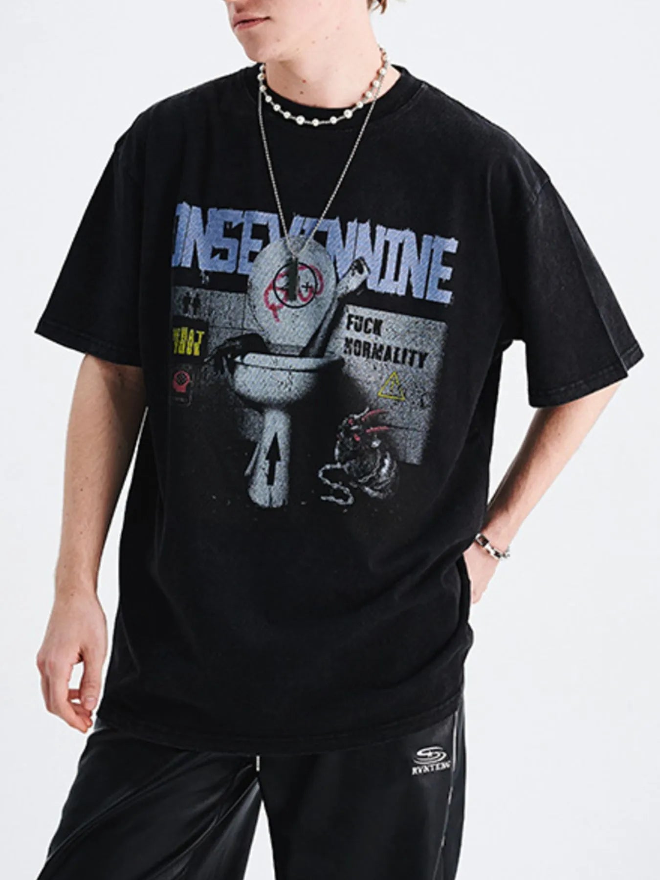 Men's Graphic Round Neck Half Sleeve T-Shirt