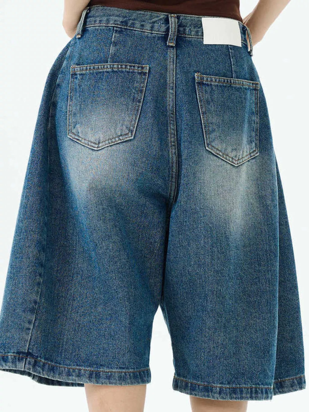 Men's Full Size Wide Leg Denim Shorts Plus Size