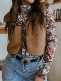 Double Tied Front Vest Coat