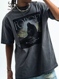 Men's Vintage Wash Graphic Oversized T-Shirt