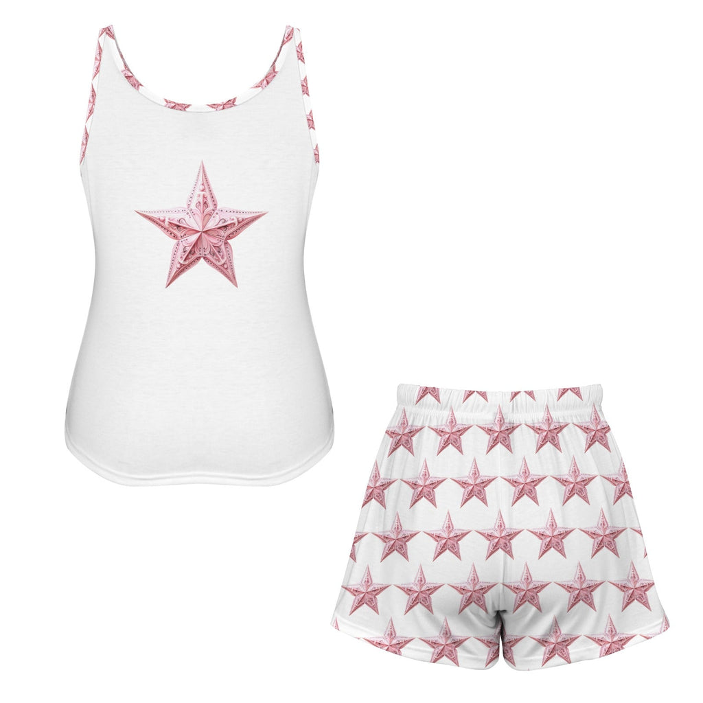 Baha Ranch Bridesmaid Pajama Lounge Tank Shorts Set Made in America