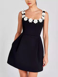 Floral Sleeveless Mini Dress with Pockets