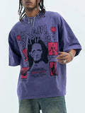 Men's Graphic Round Neck Half Sleeve T-Shirt