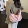 Pleated Dumpling Crossbody Bag
