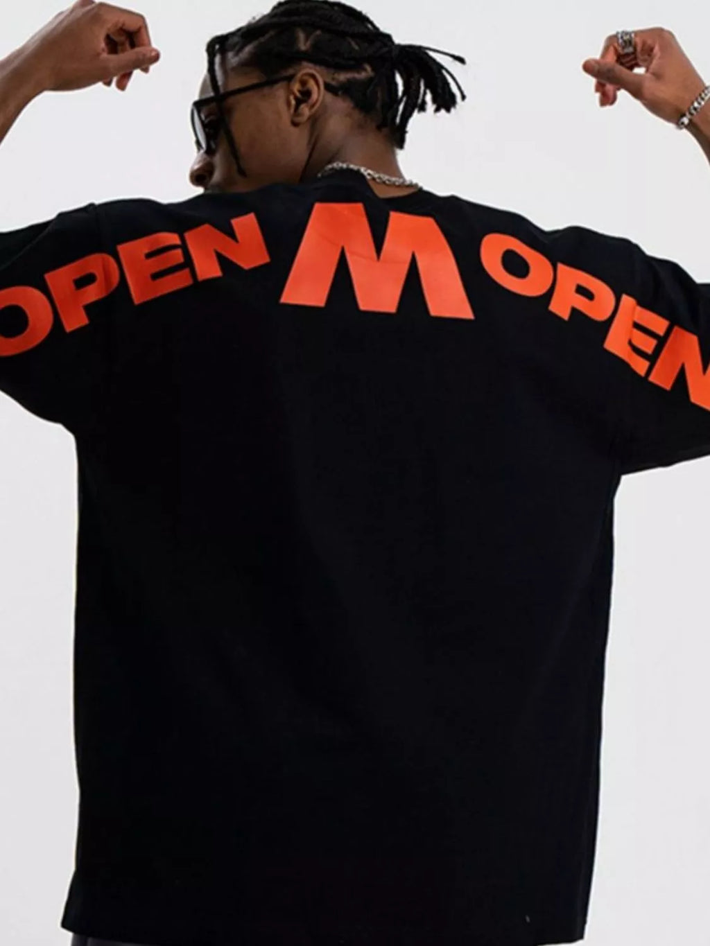 Men's Letter M Round Neck T-Shirt