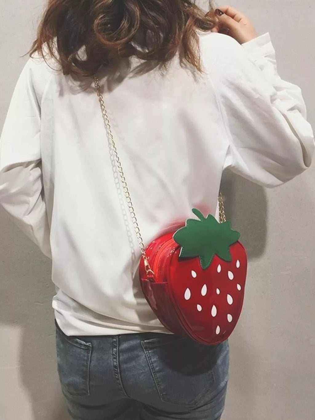 Strawberry Shaped Crossbody Bag