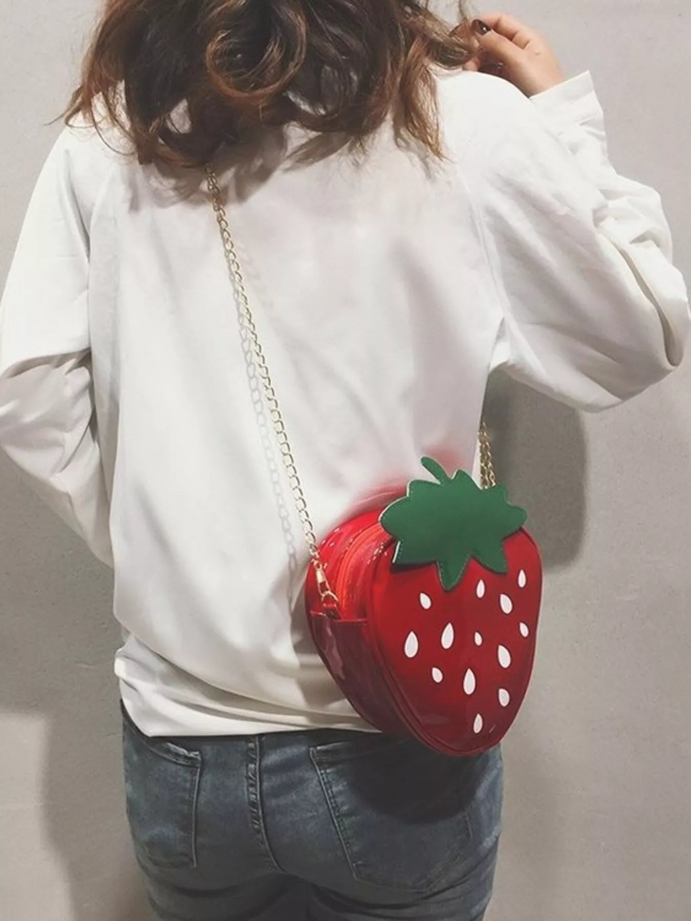 Strawberry Shaped Crossbody Bag