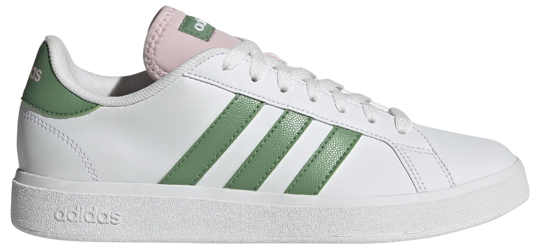 adidas Womens Non-Football Low Shoes Cloud White Preloved Green Clear Pink 7