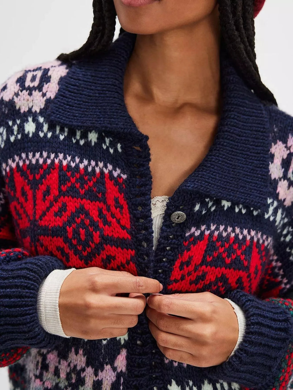 Vintage Button Up Knit Cardigan