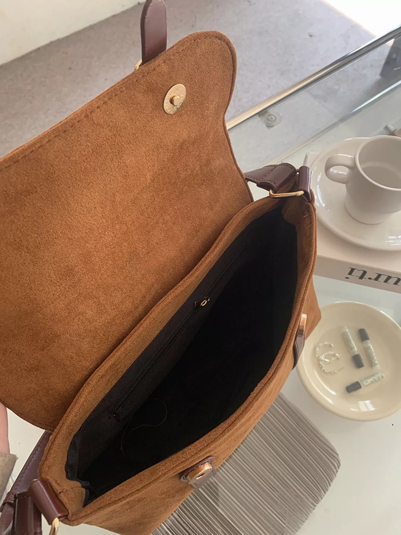 Adjustable Strap Buckle Crossbody Bag