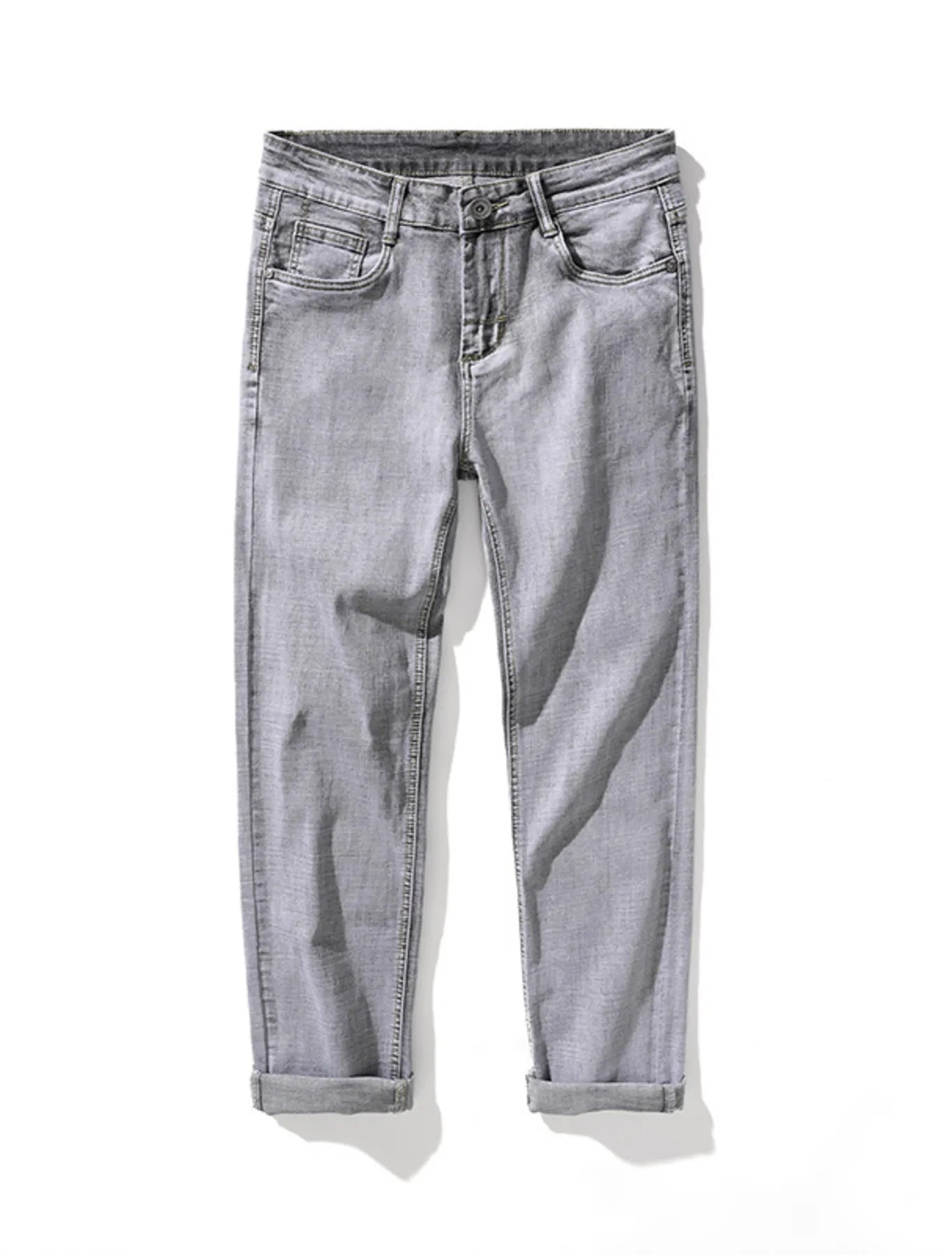 Men's Slim Fit Washed Jeans