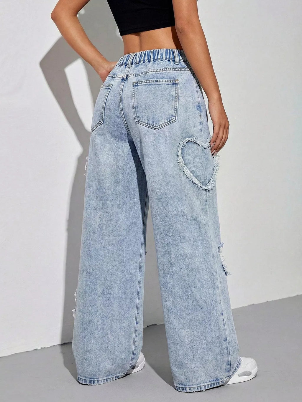 Heart Wide Leg Jeans