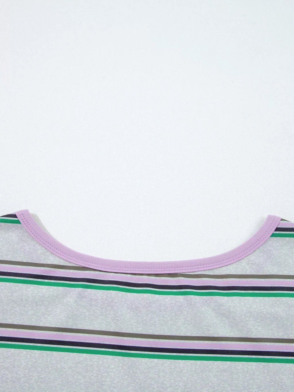 Stripe Oversize Drop Shoulder Long Sleeve Casual Top