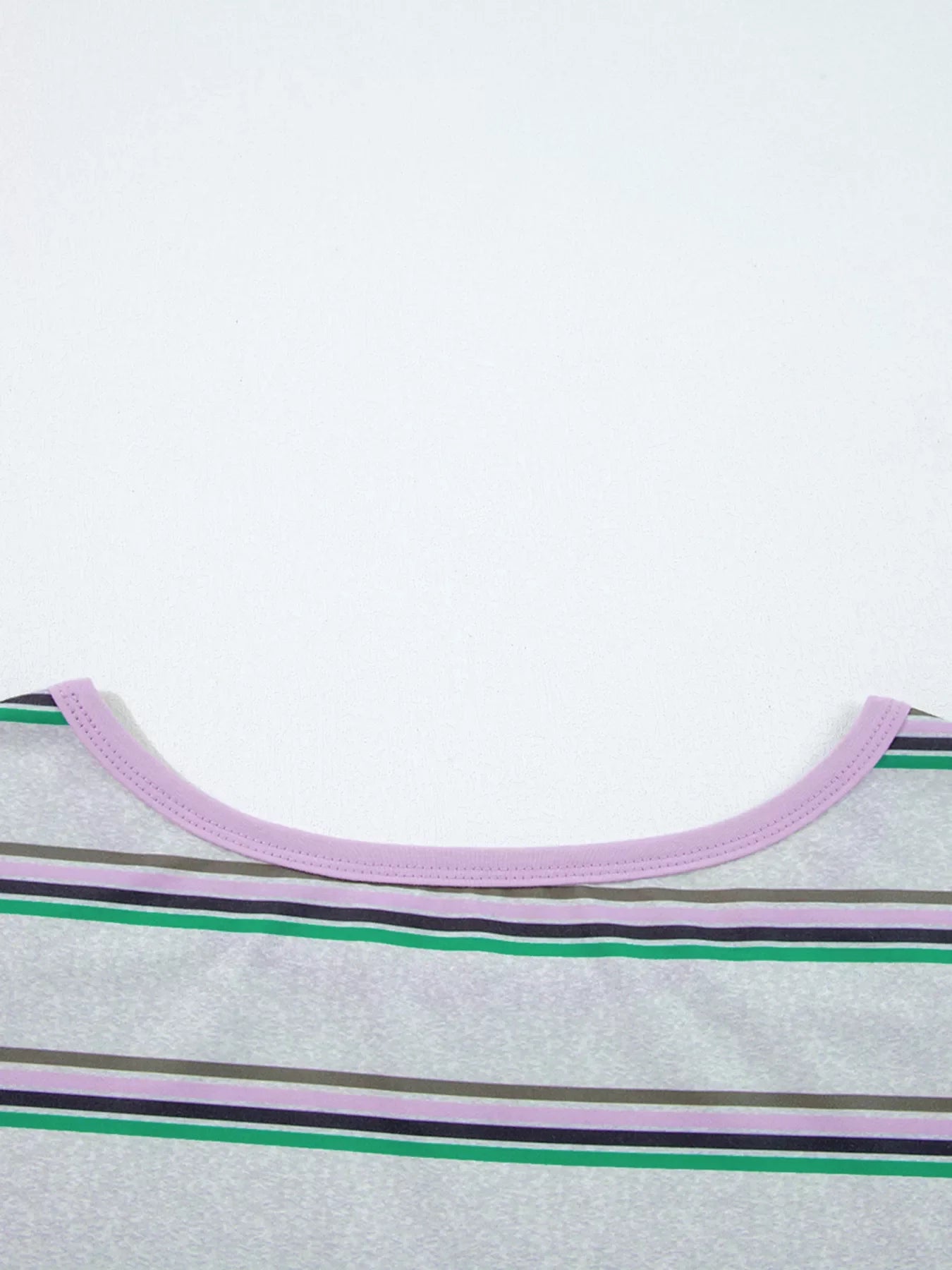 Stripe Oversize Drop Shoulder Long Sleeve Casual Top