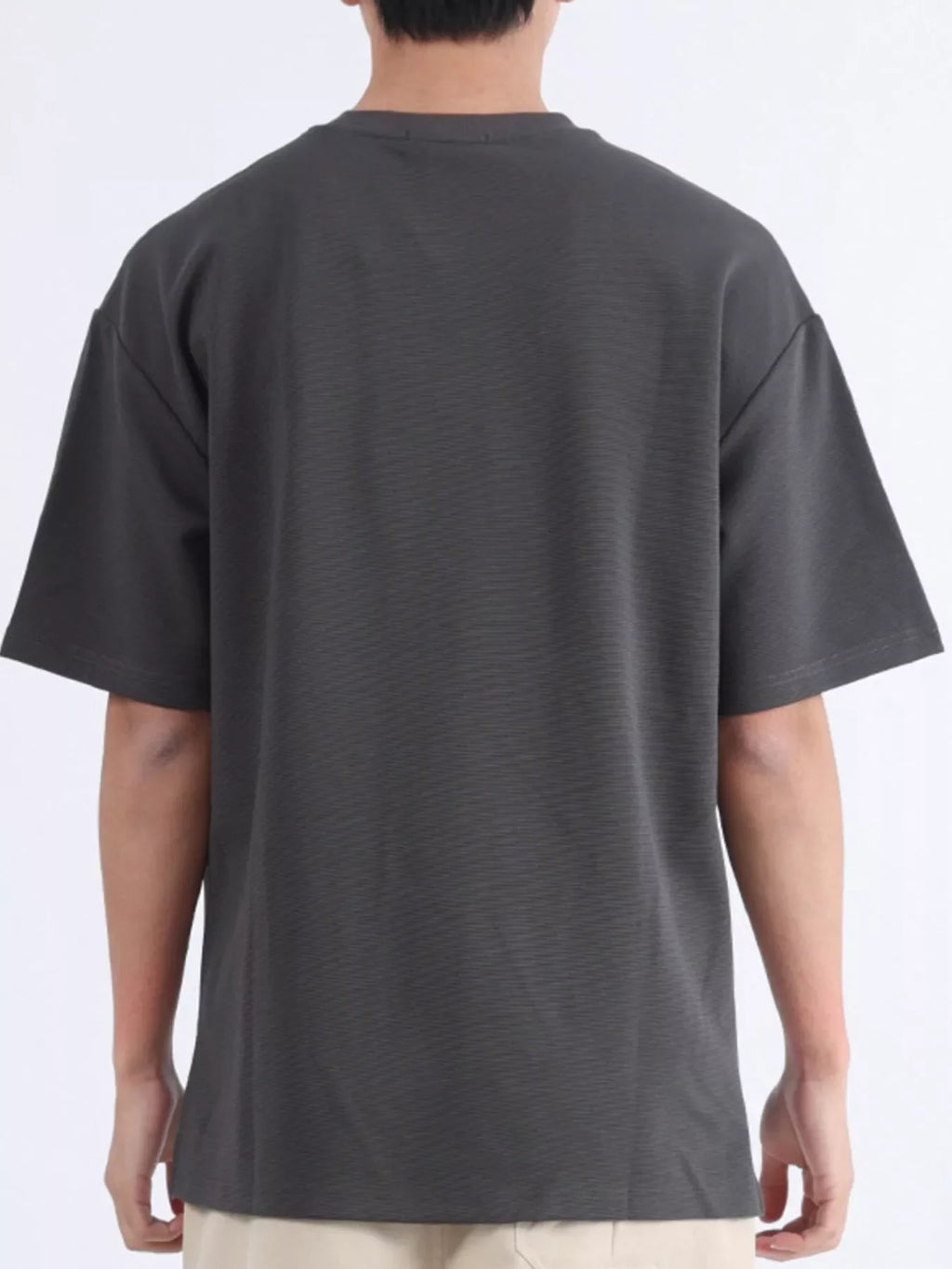 Men's Plus Size Solid Color Round Neck T-Shirt