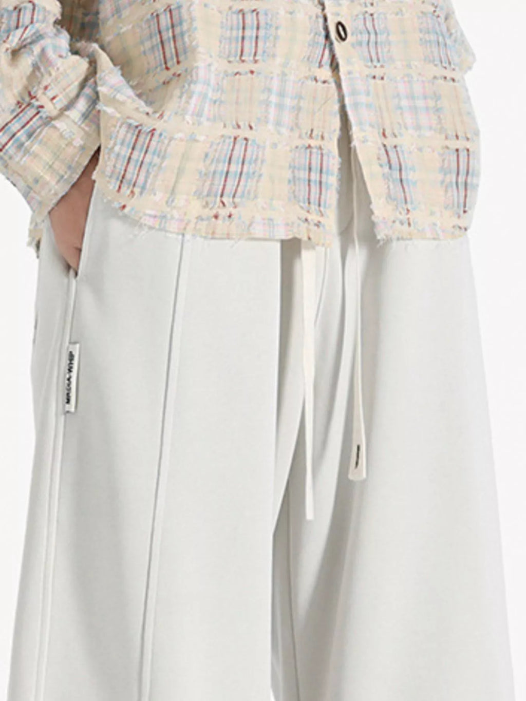 Men's Plus Size Drawstring Wide Leg Casual Pants