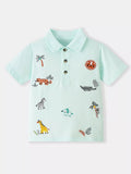 Children's Embroidered Animal Polo Shirt