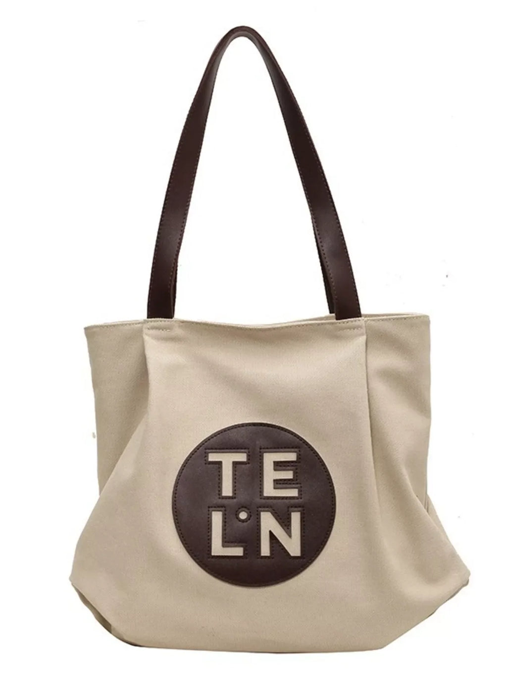 Contrast Canvas Shoulder Bag