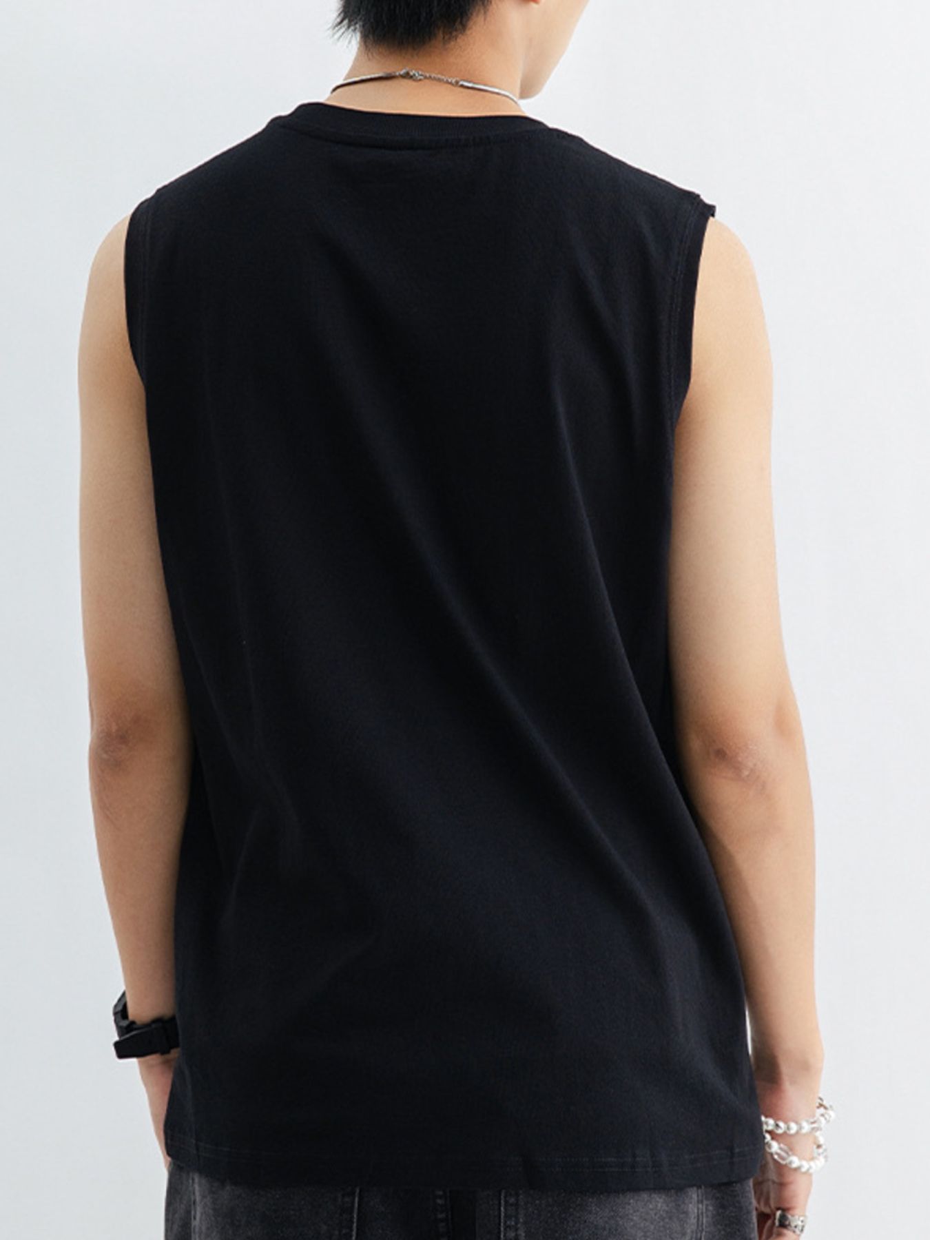 Men's Plus Size Round Neck Tank