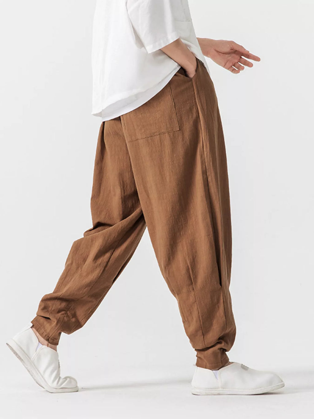 Men's Plus Size Loose Fit Harem Pants