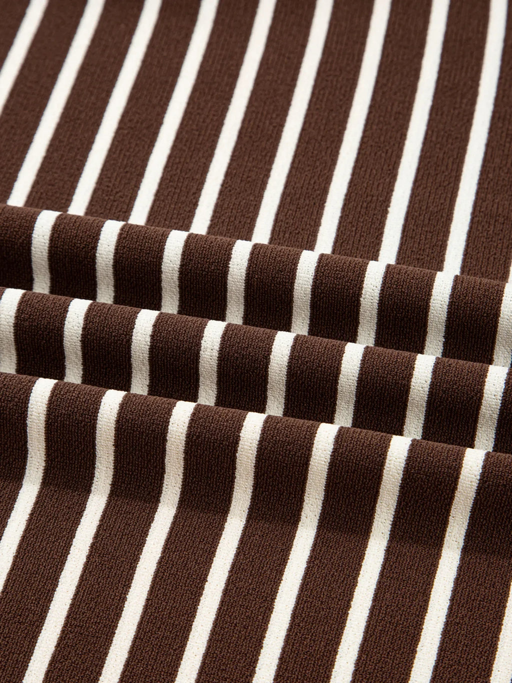 Stripe Cropped Crew Neck Long Sleeve T Shirt