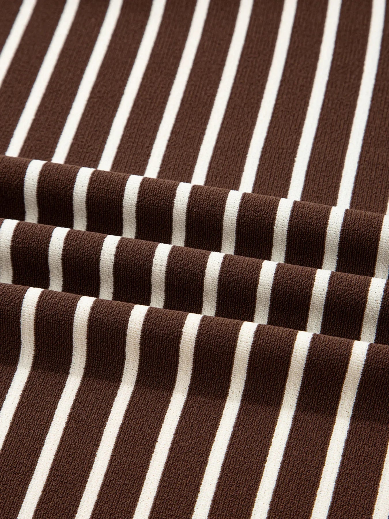 Stripe Cropped Crew Neck Long Sleeve T Shirt