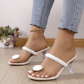 Toe Ring Clear Heel Sandals