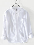 Men's Plus Size Button Up Long Sleeve Shirt