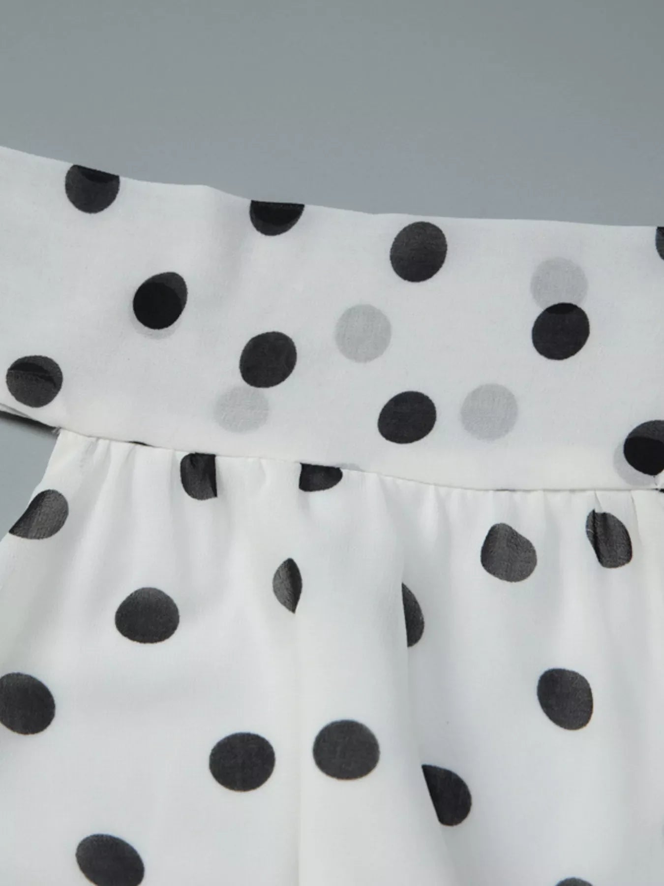 Polka Dot Halter Neck Ruffle Dress