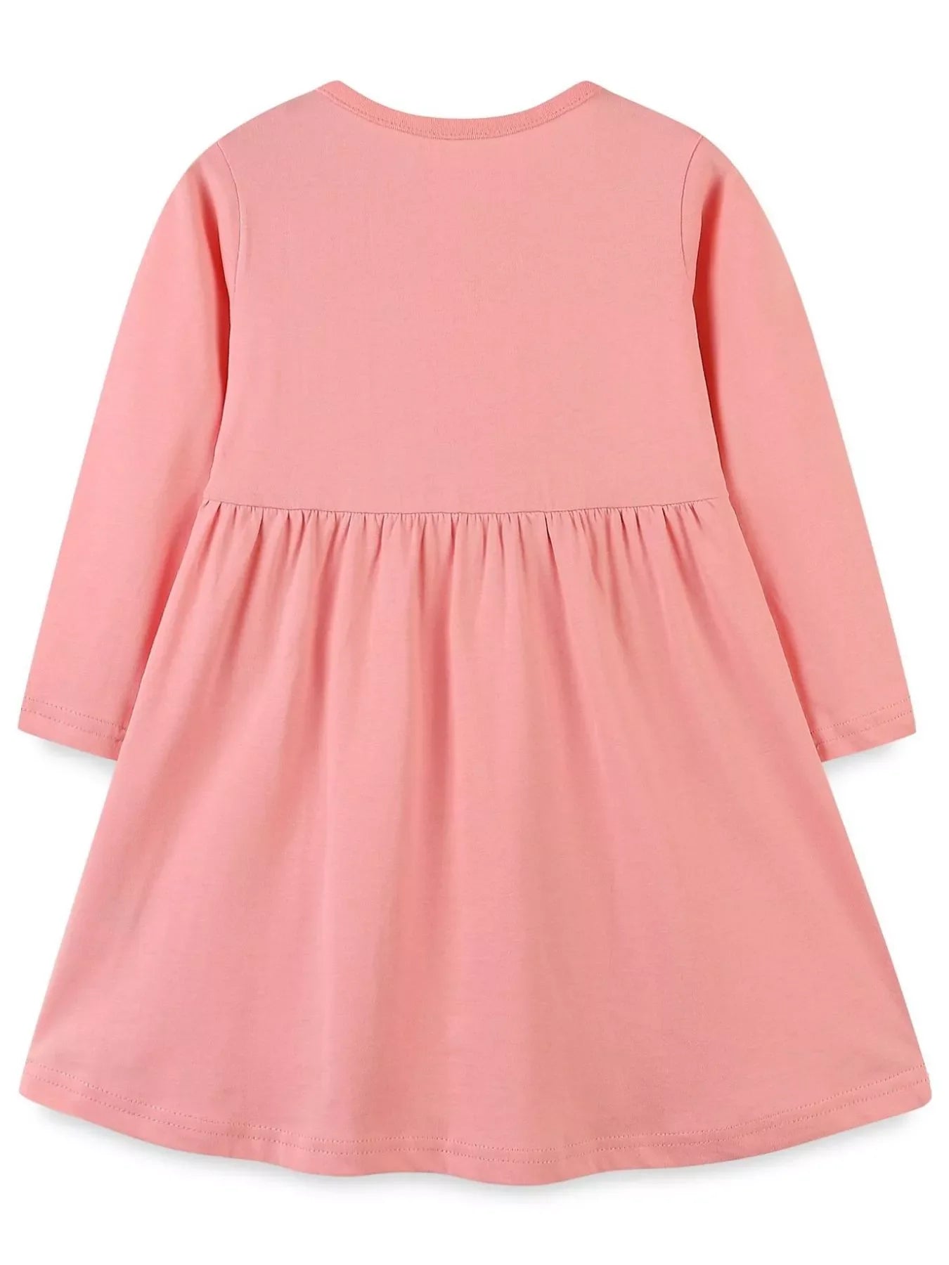 Children's Long Sleeve Embroidered Deer Dress