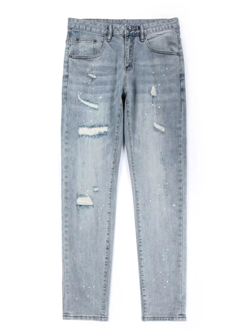 Men's Distressed Slim Fit Jeans