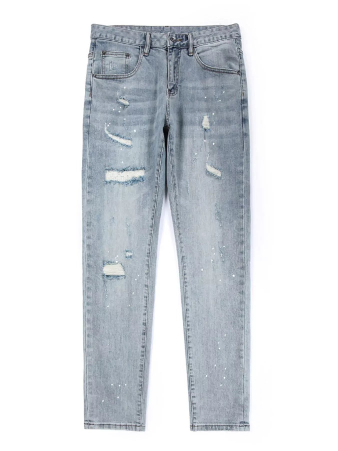 Men's Distressed Slim Fit Jeans