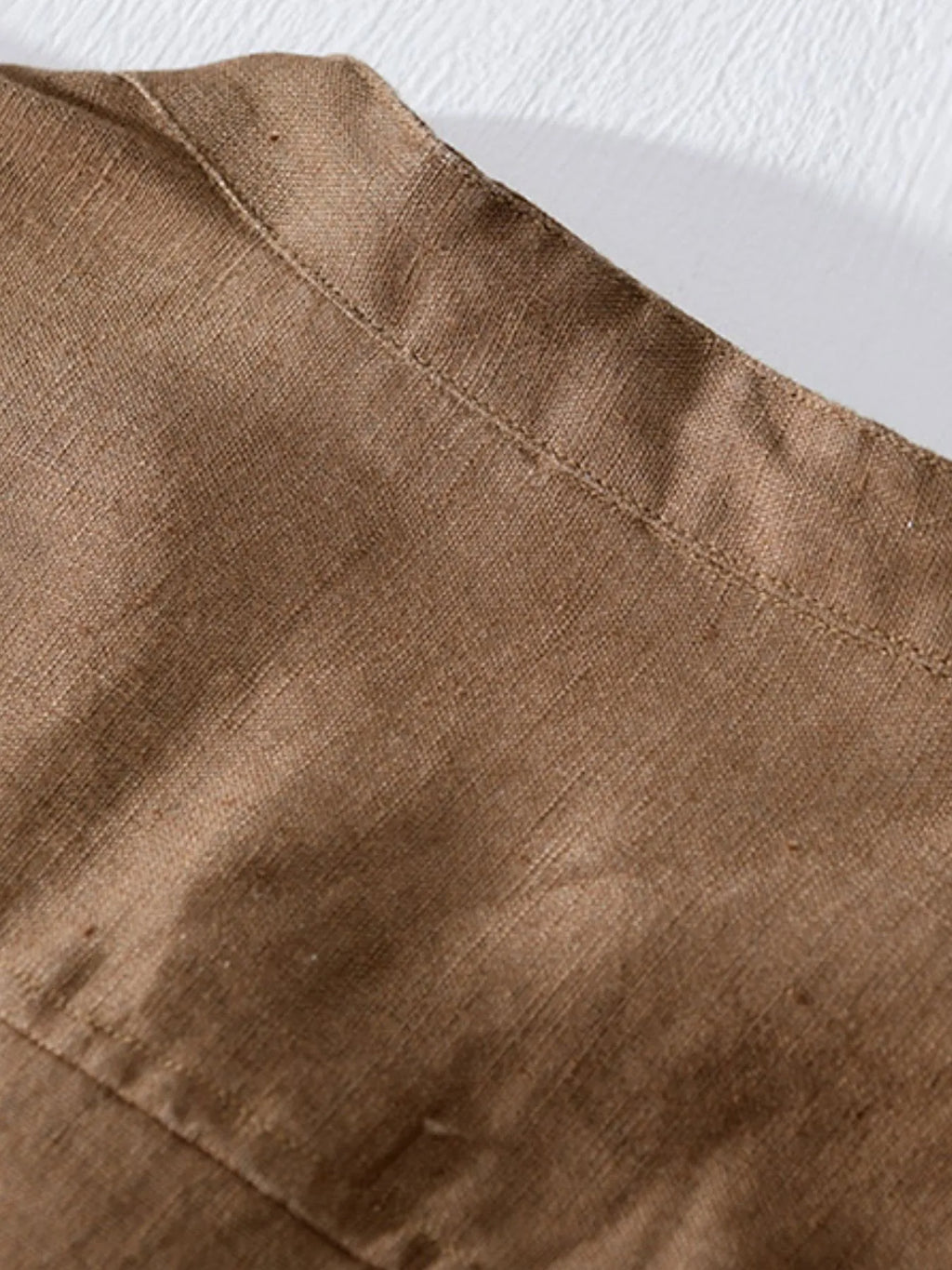 Men's Plus Size Button Detail Short Sleeve Blouse