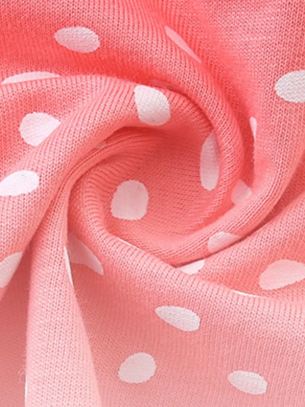 Children's Ruffled Sleeve Polka Dot Embroidered Dress
