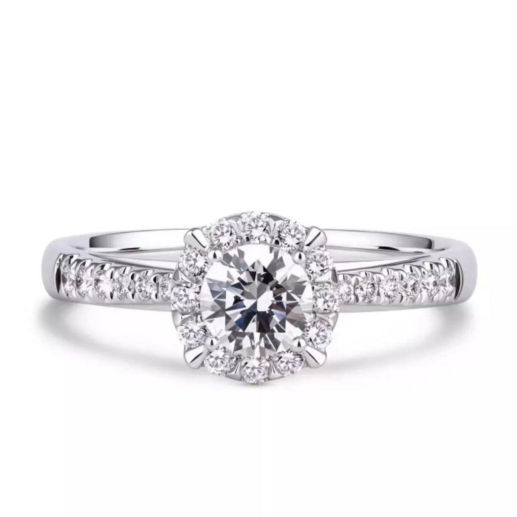 1 Carat 925 Sterling Silver Moissanite Ring