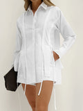 Button Up Shirt and Shorts Set