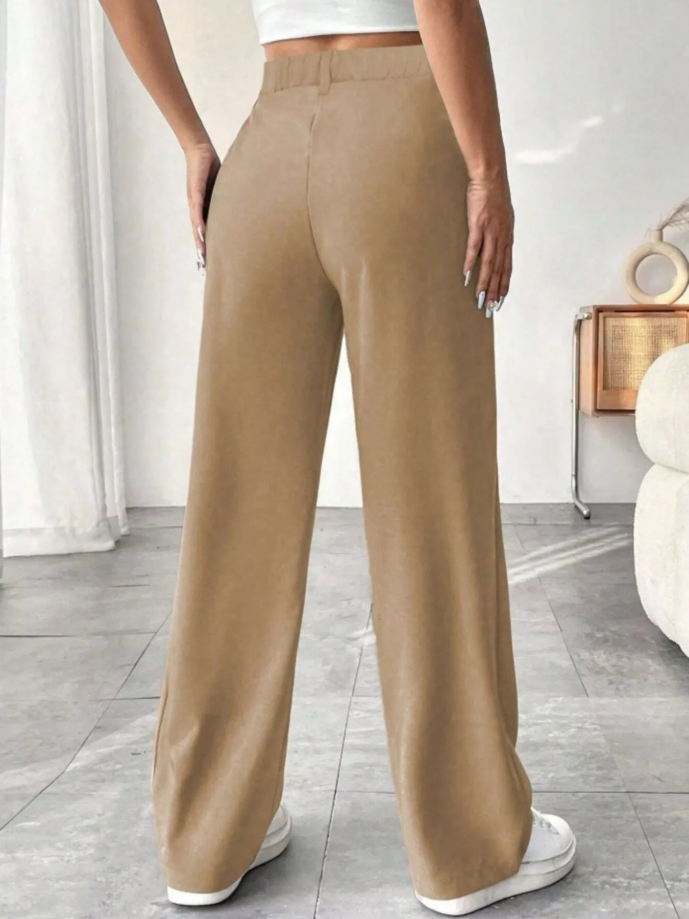 Wide Leg Pleated Pants