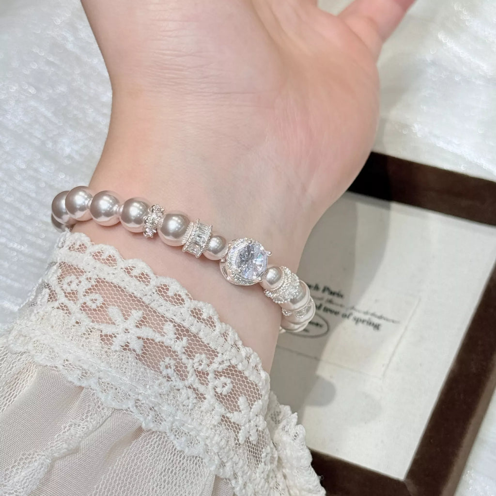 Pearl Zircon Bracelet