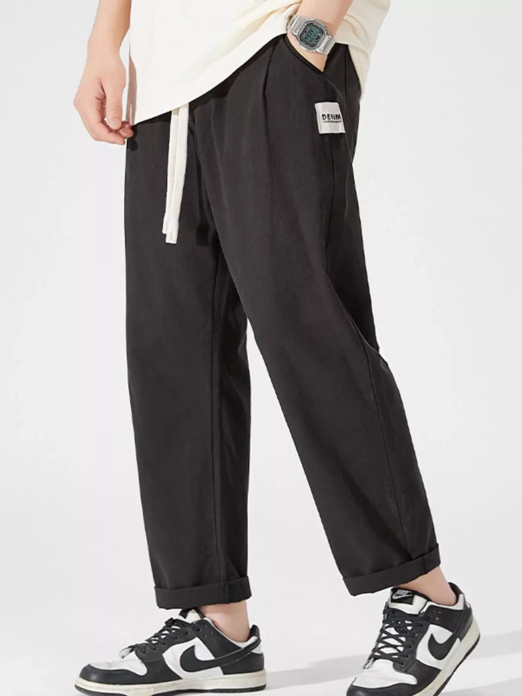 Men's Full Size Wide Leg Pants Plus Size