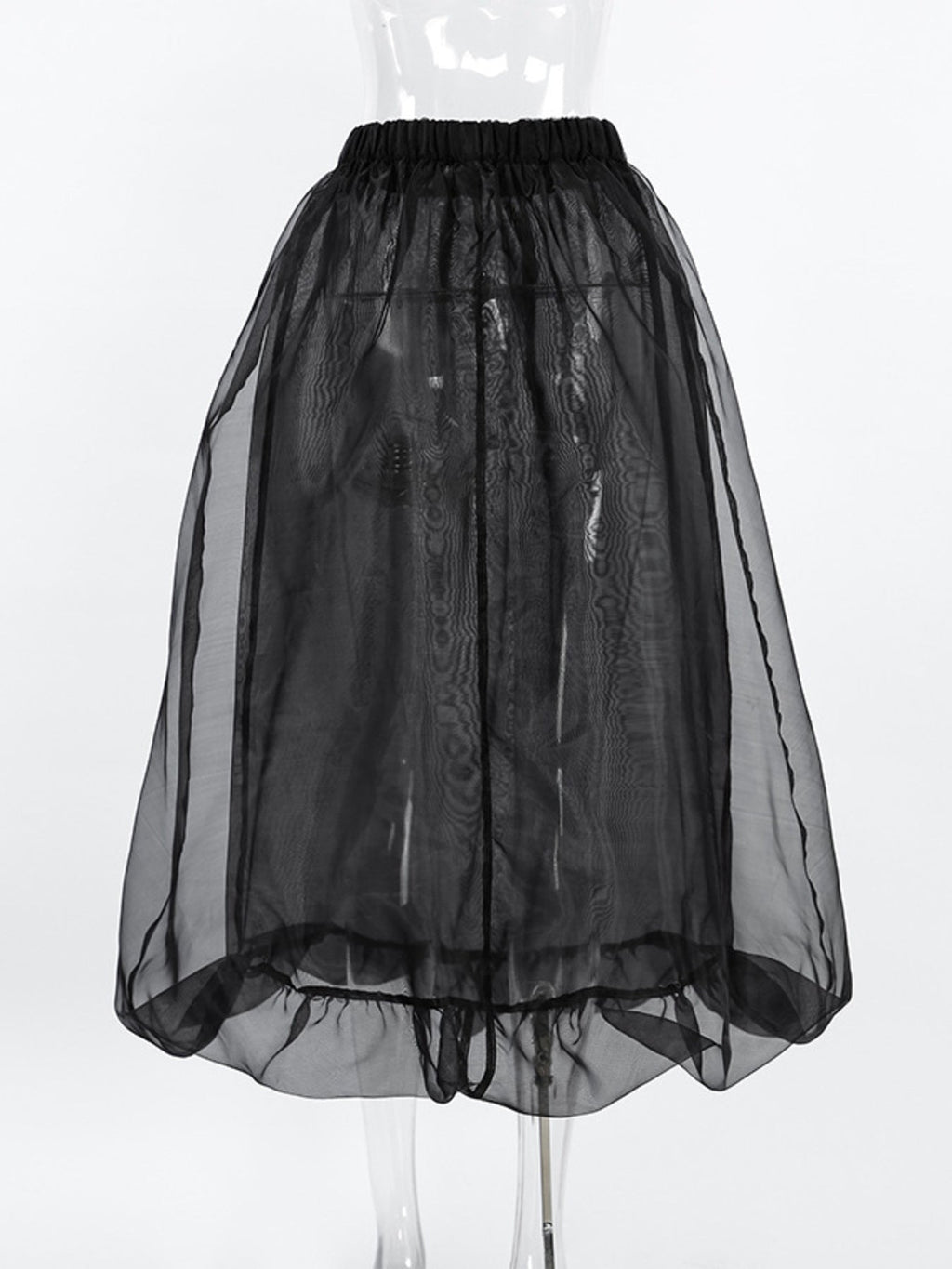 Elastic Waist Flowy Skirt