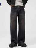 Men's Vintage Wash Wide Leg Jeans
