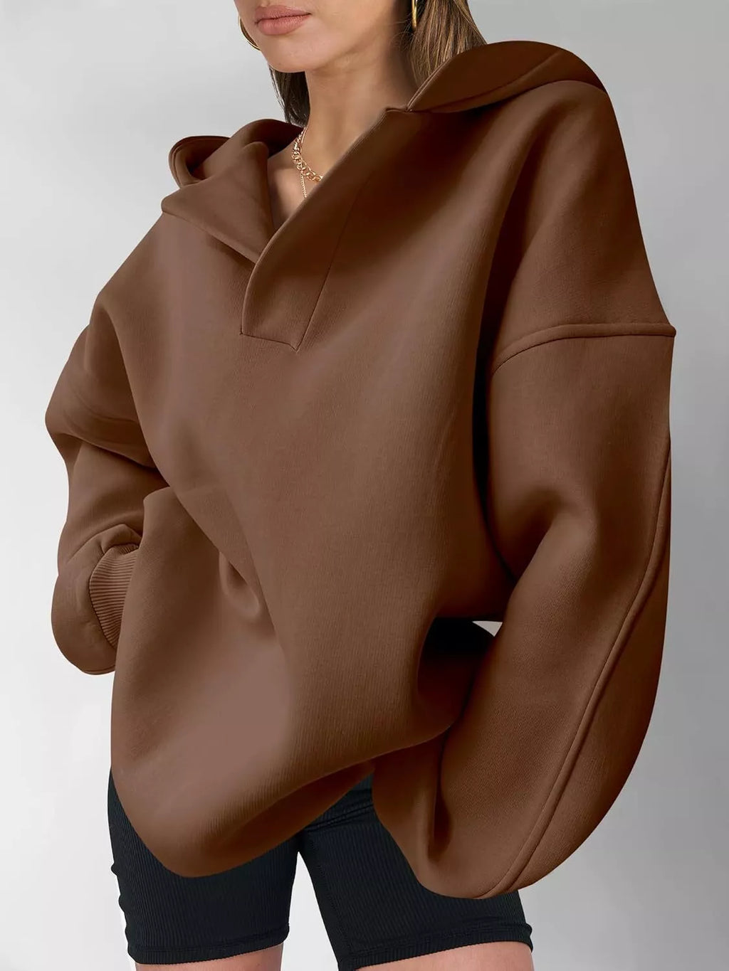 Dropped Shoulder Long Sleeve Sweatshirt