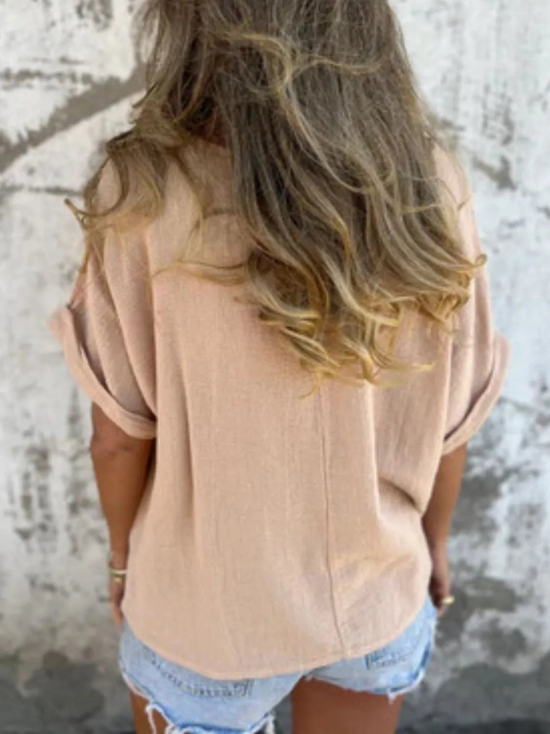 Full Size Round Neck Short Sleeve T-Shirt Plus Size