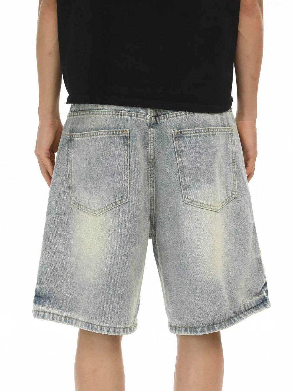 Men's Wash Relaxed Fit Denim Shorts