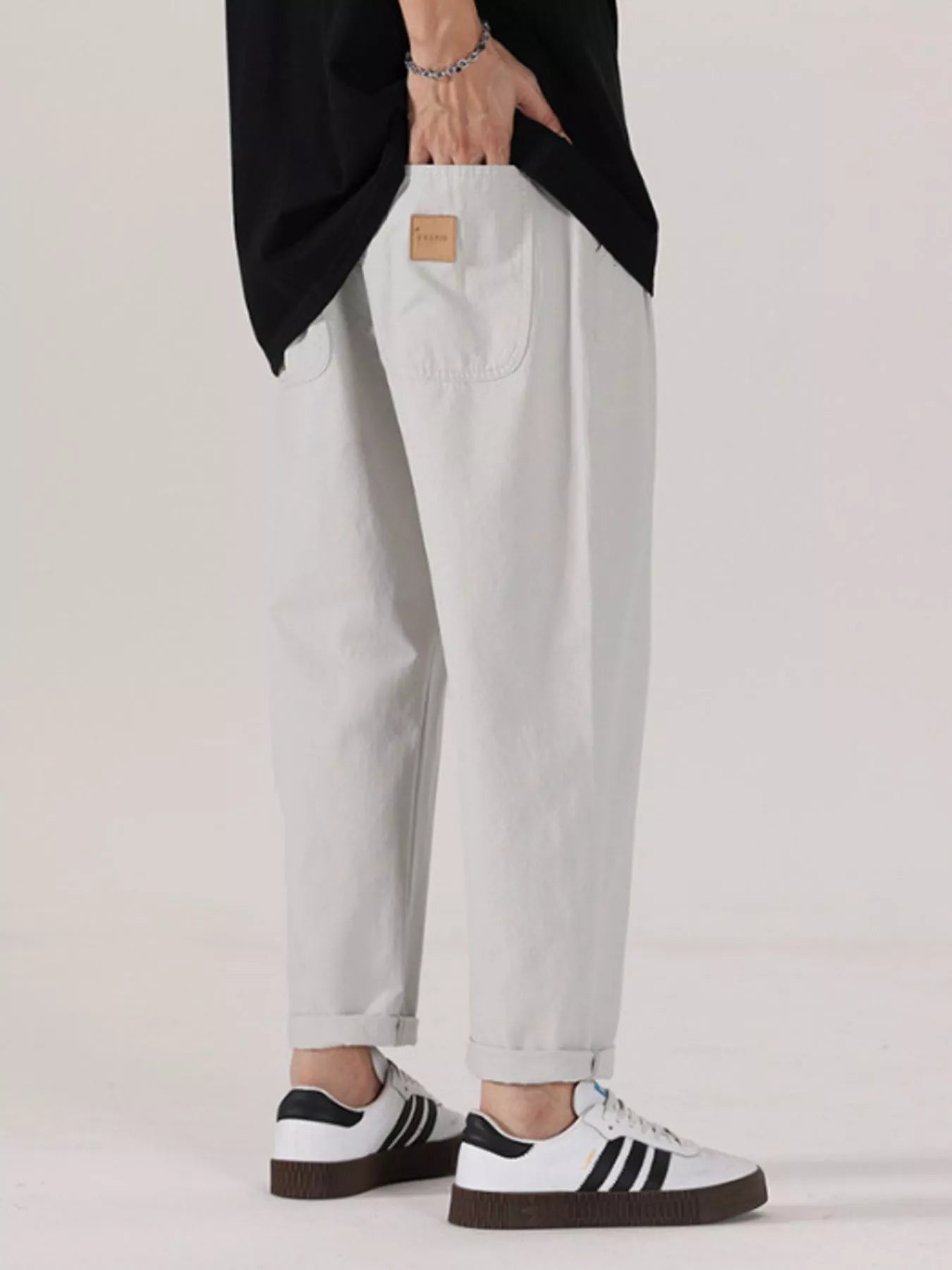 Men's Full Size Drawstring Wide Leg Pants Plus Size