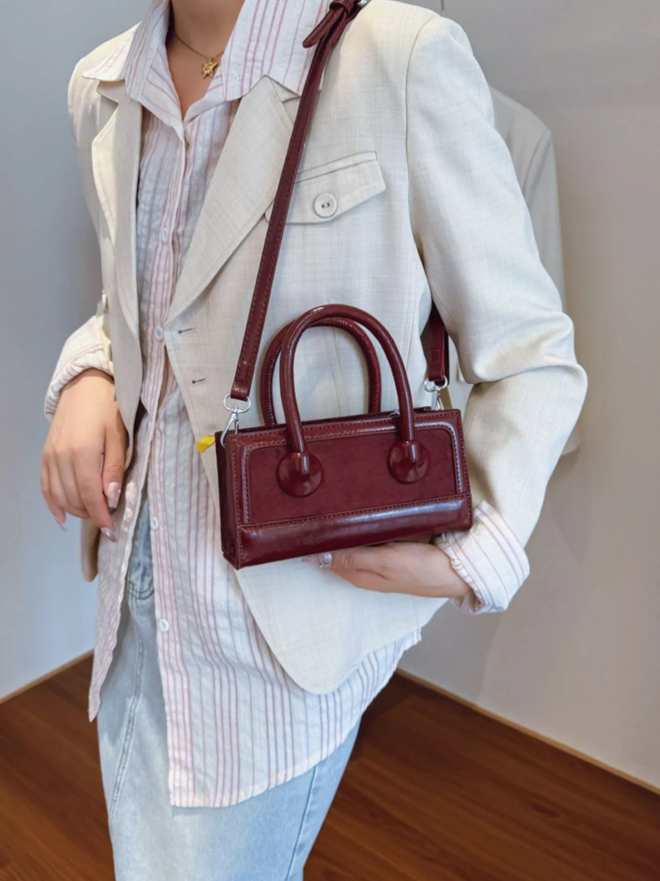 Top Handle Crossbody Bag