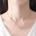 18K Rose Gold-Plated 925 Sterling Silver Necklace