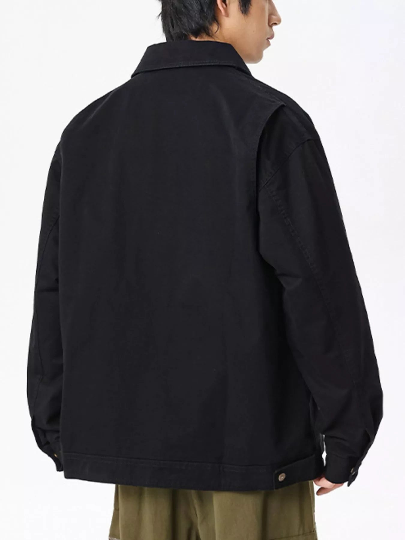 Men's Plus Size Casual Zip Up Jacket