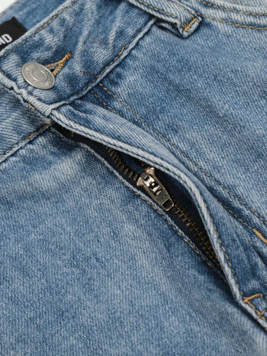 Men's Wide Leg Wash Jeans