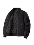 Men's Plus Size Zip Up Long Sleeve Jacket